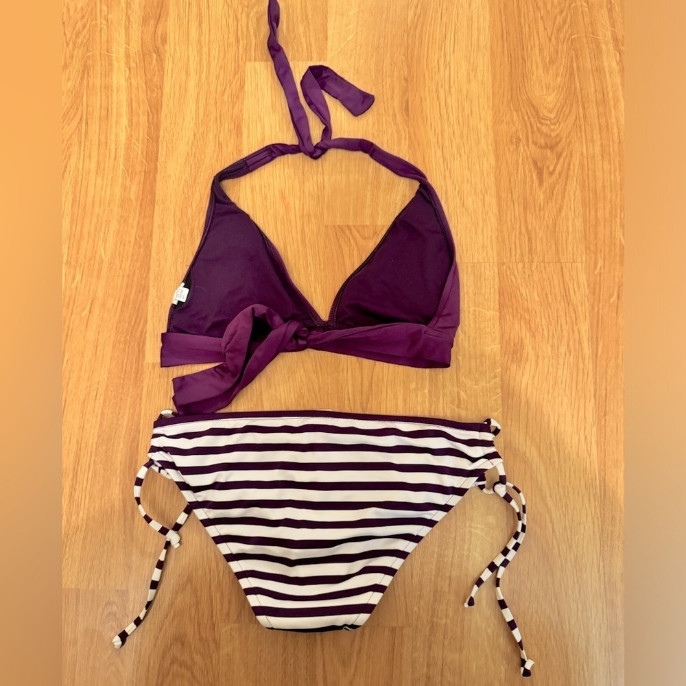 Purple and white stripped bikini from target - Picture 2 of 8
